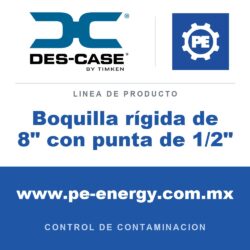 Des-Case Boquilla rígida de 8" con punta de 1/2" - Des-Case Boquilla rígida de 8" con punta de 1/2"