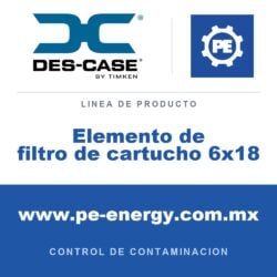 Des-Case Elemento de filtro de cartucho 6x18 - Des-Case Elemento de filtro de cartucho 6x18