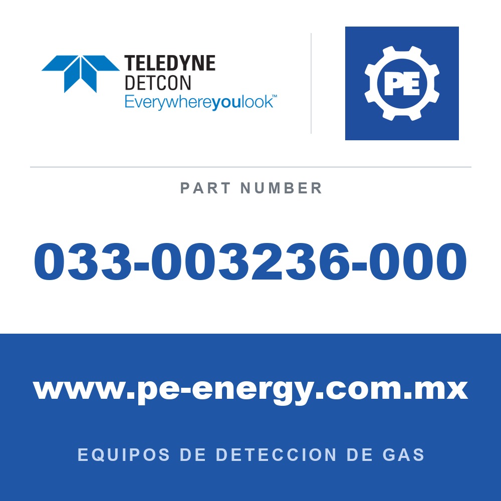 Detcon 033-003236-000 - Teledyne Detcon 033-003236-000 Filtro de repuesto para protector contra polvo en ubicaciones hostiles