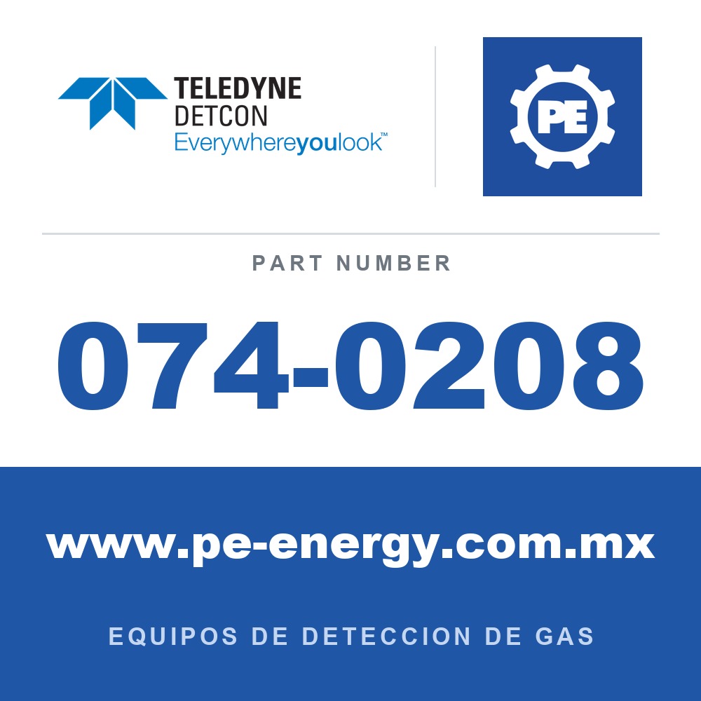 Detcon 074-0208 - Teledyne Detcon 074-0208 Pieza en T de Tygon (para sistema de dilución)