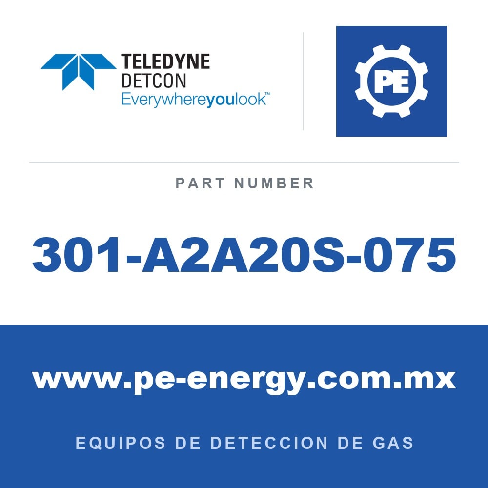 Detcon 301-A2A20S-075 - Teledyne Detcon 301-A2A20S-075 Aluminio 3/4" NPT/ cable 7