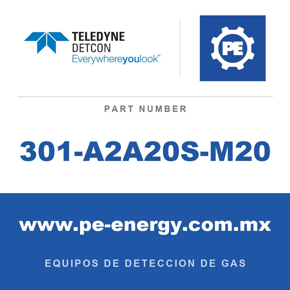 Detcon 301-A2A20S-M20 - Teledyne Detcon 301-A2A20S-M20 Aluminio M20/ cable 7