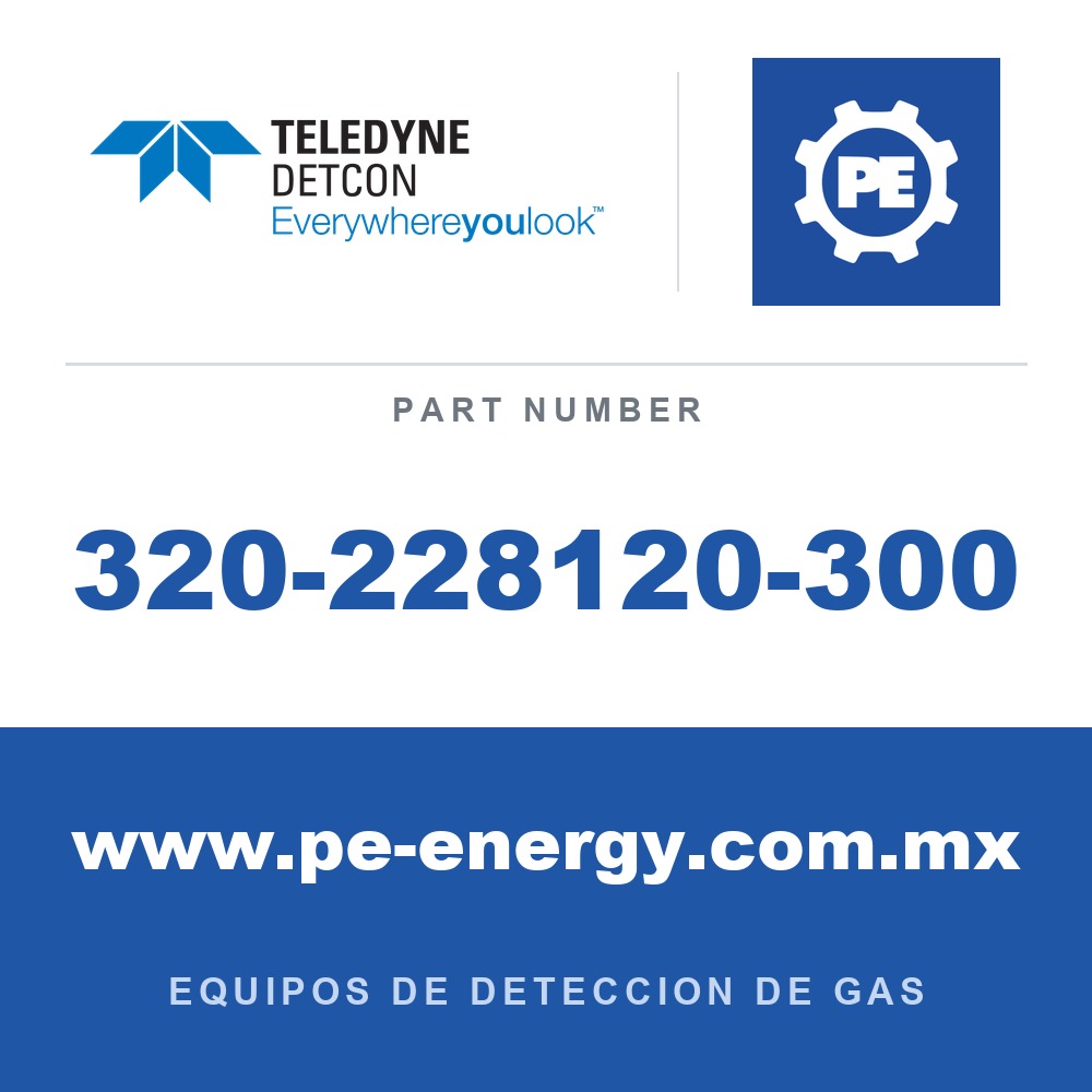 Detcon 320-228120-300 - Teledyne Detcon 320-228120-300 Disyuntor de 3 amperios