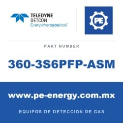 Detcon 360-3S6PFP-ASM - Teledyne Detcon 360-3S6PFP-ASM Paquete de baterías plano