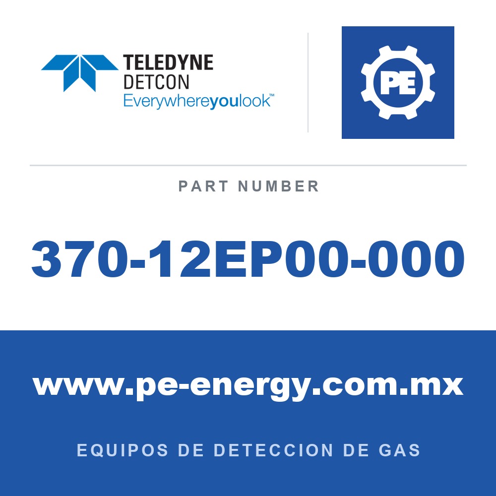 Detcon 370-12EP00-000 - Teledyne Detcon 370-12EP00-000 CH2O, Sensor enchufable de formaldehído para DM-500