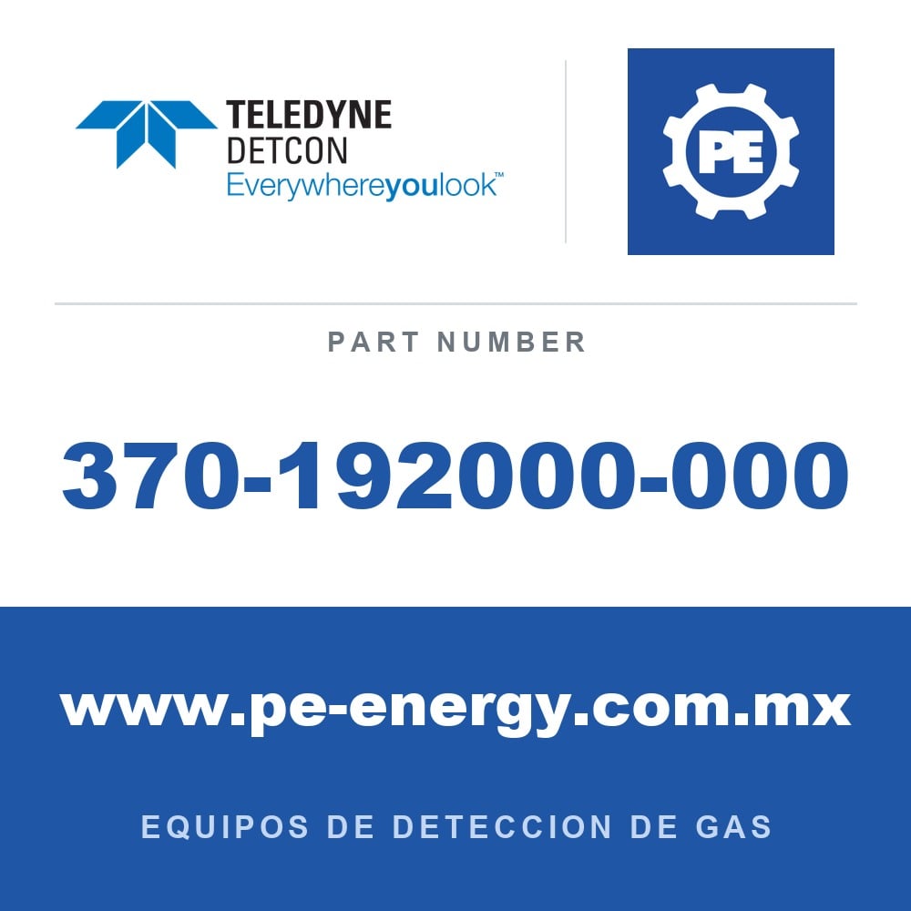 Detcon 370-192000-000 - Teledyne Detcon 370-192000-000 PH3, Sensor enchufable de fosfina para DM-500