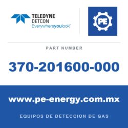 Detcon 370-201600-000 - Teledyne Detcon 370-201600-000 Sensor enchufable de gas combustible reemplazable en campo