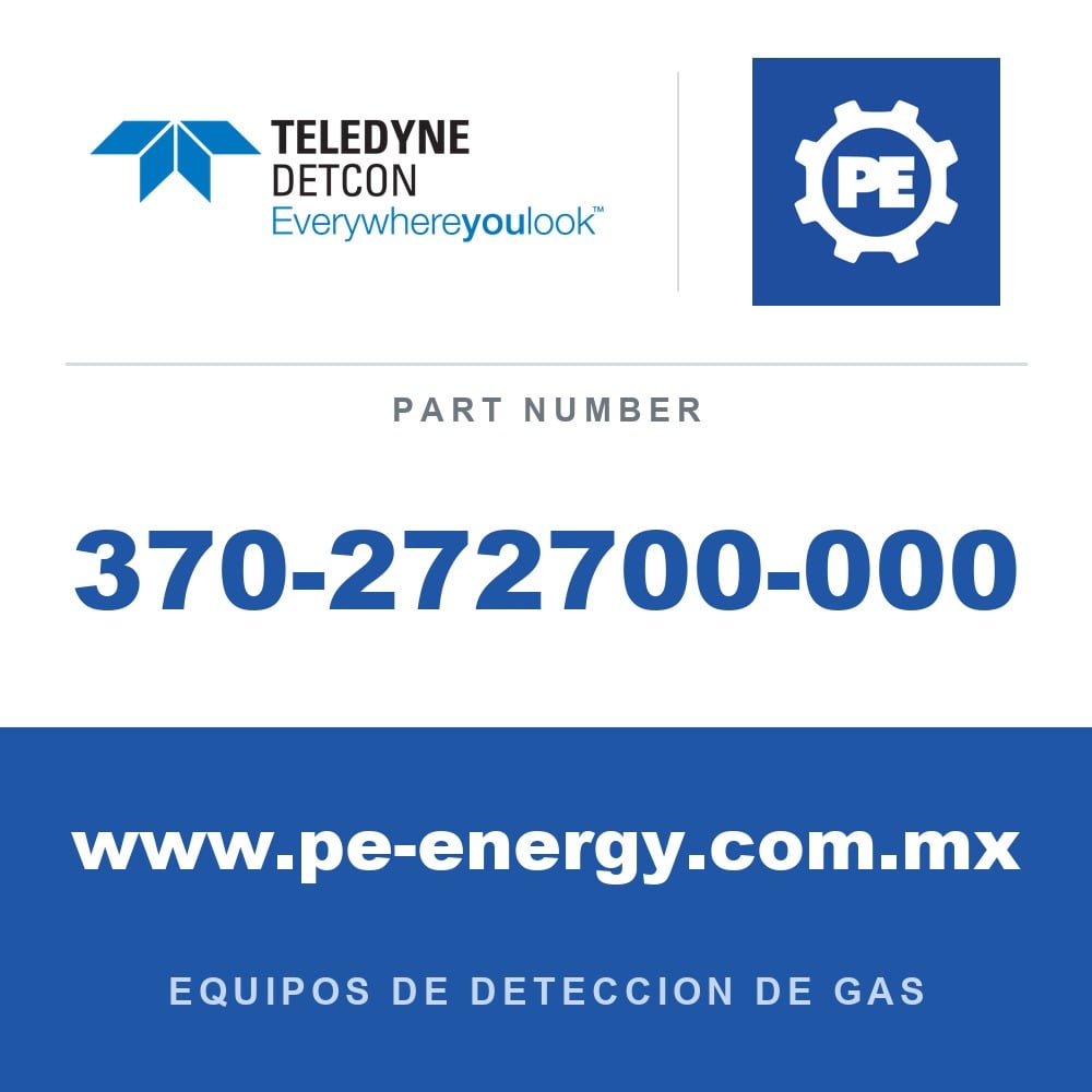 Detcon 370-272700-000 - Teledyne Detcon 370-272700-000 F2, sensor enchufable de flúor para DM-500