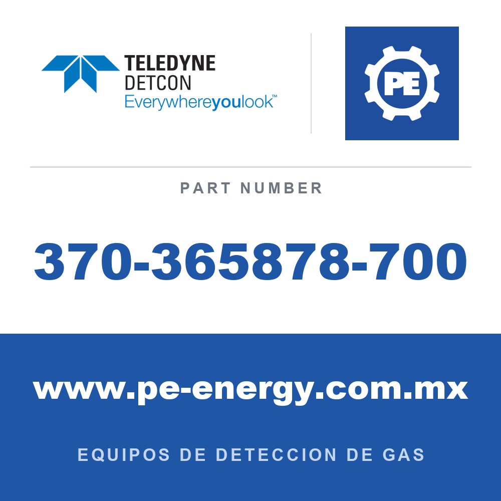 Detcon 370-365878-700 - Teledyne Detcon 370-365878-700 CO2, Dióxido de carbono 0-5% Vol
