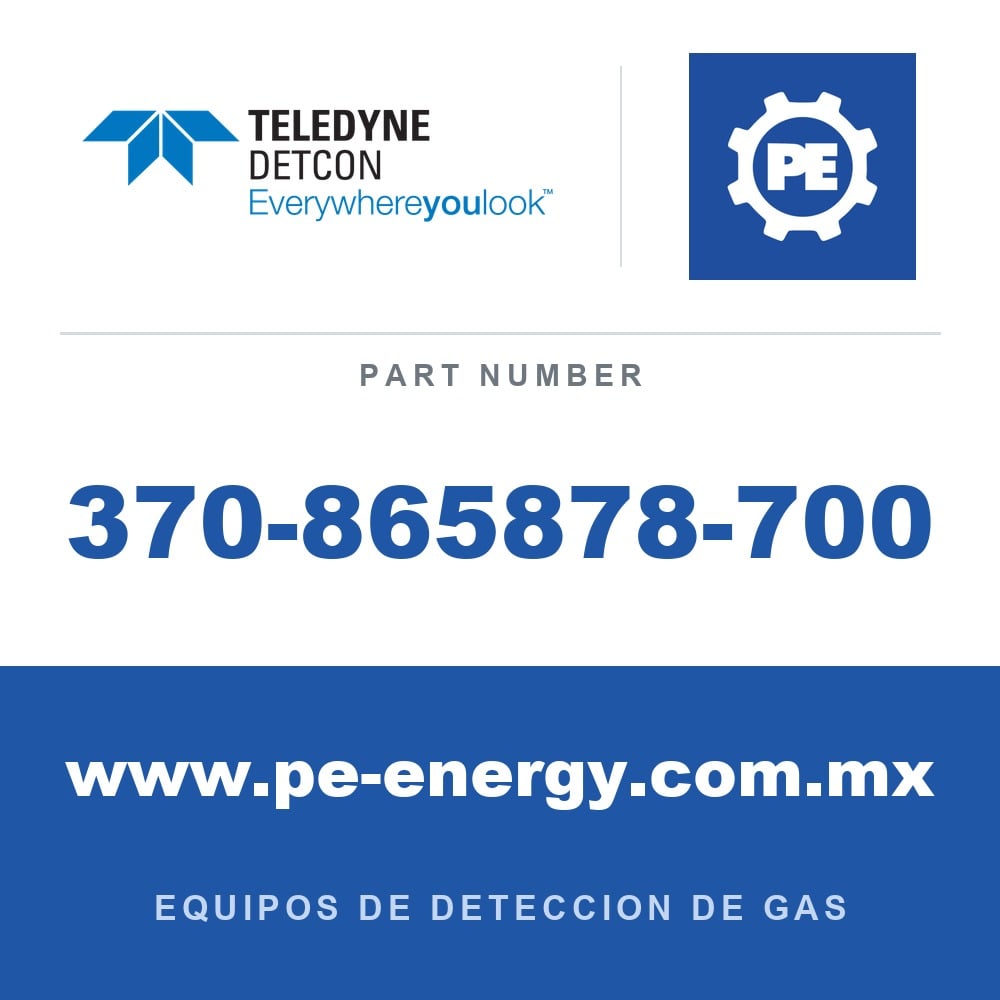 Detcon 370-865878-700 - Teledyne Detcon 370-865878-700 CO2, Dióxido de carbono 0-5% Vol