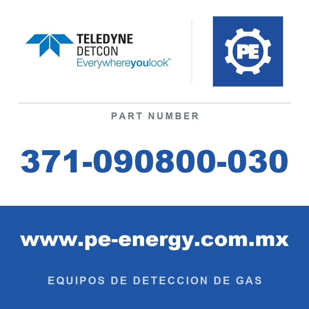Detcon 371-090800-030 - Teledyne Detcon 371-090800-030 HBr, Sensor enchufable de bromuro de hidrógeno para DM-100