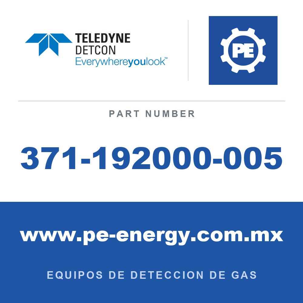 Detcon 371-192000-005 - Teledyne Detcon 371-192000-005 PH3, Sensor enchufable de fosfina para DM-100