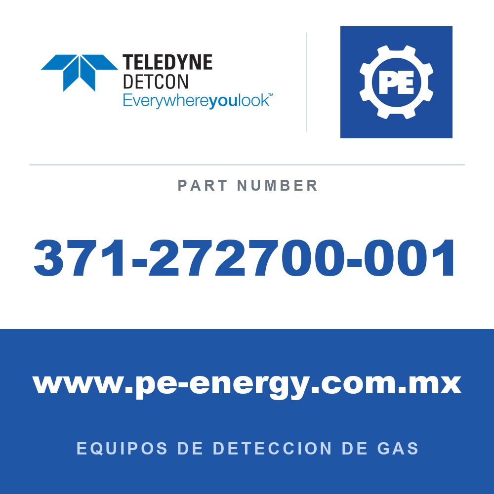 Detcon 371-272700-001 - Teledyne Detcon 371-272700-001 F2, sensor enchufable de flúor para DM-100