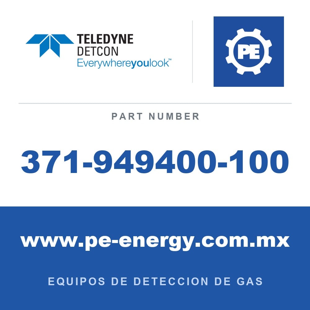 Detcon 371-949400-100 - Teledyne Detcon 371-949400-100 NO, Sensor enchufable de óxido nítrico para DM-100