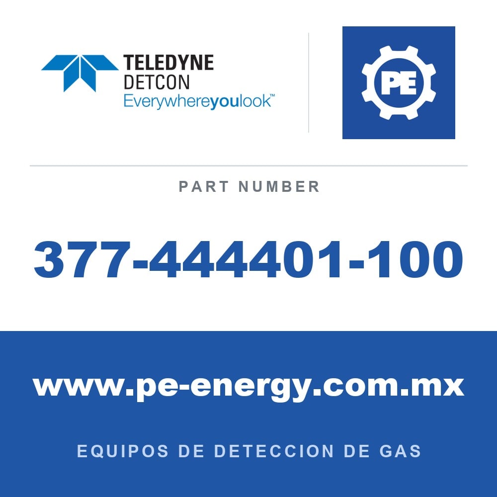 Detcon 377-444401-100 - Teledyne Detcon 377-444401-100 Sensor de gas CO, Monóxido de carbono enchufable para DM-700