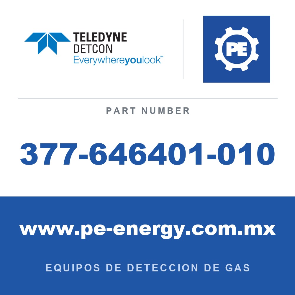 Detcon 377-646401-010 - Teledyne Detcon 377-646401-010 Sensor enchufable de NO2, dióxido de nitrógeno para DM-700
