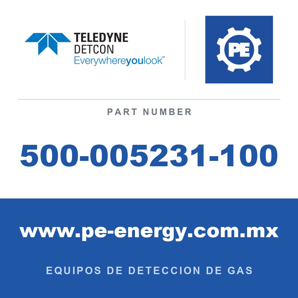 Detcon 500-005231-100 - Teledyne Detcon 500-005231-100 Tarjeta conectora estándar para sensores serie 600 (número de parte antiguo 500-001794-004)