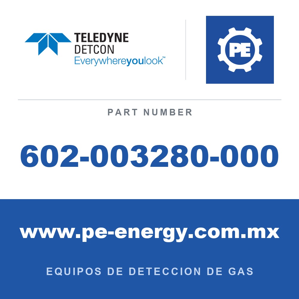 Detcon 602-003280-000 - Teledyne Detcon 602-003280-000 Conjunto de parte inferior de carcasa TP-700, incluye arrestallamas
