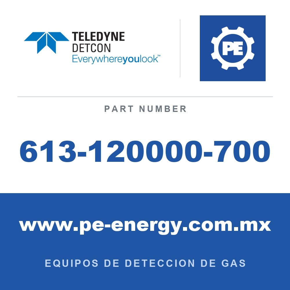 Detcon 613-120000-700 - Teledyne Detcon 613-120000-700 Protector contra salpicaduras para sensor con puerto de calibración integrado – FP/DM/IR