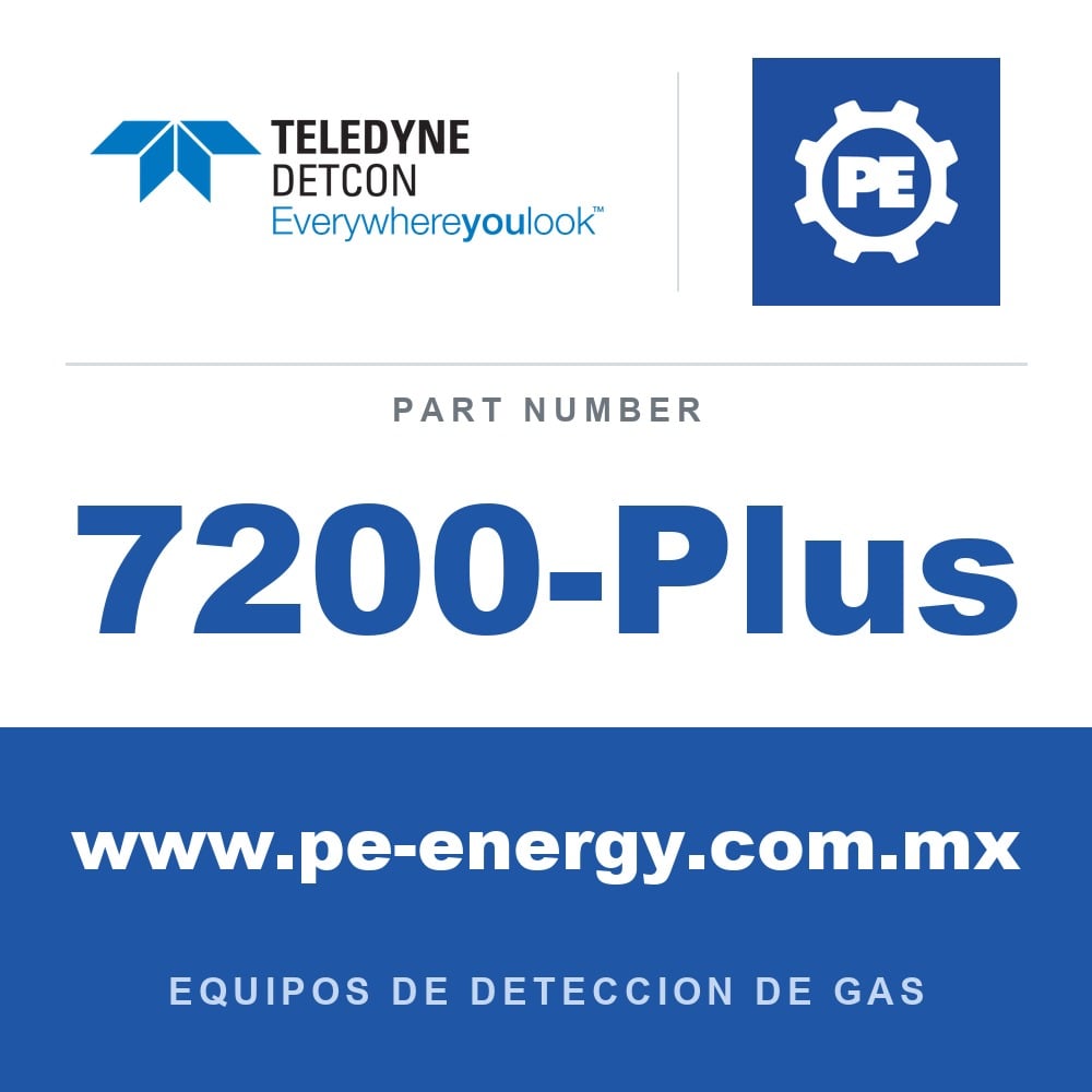Detcon 7200-Plus - Teledyne Detcon 7200-Plus Controlador de detección de gas de dos canales, configurado bajo pedido (opciones de carcasa, fuente de alimentación, entrada, salida,