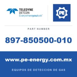 Detcon 897-850500-010 - Teledyne Detcon 897-850500-010 Tapa superior con lente de vidrio para caja de conexiones de aluminio estándar