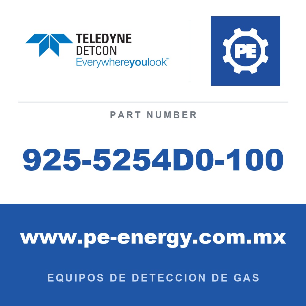 Detcon 925-5254D0-100 - Teledyne Detcon 925-5254D0-100 Módulo de transmisor enchufable (Modelo FP-524D)