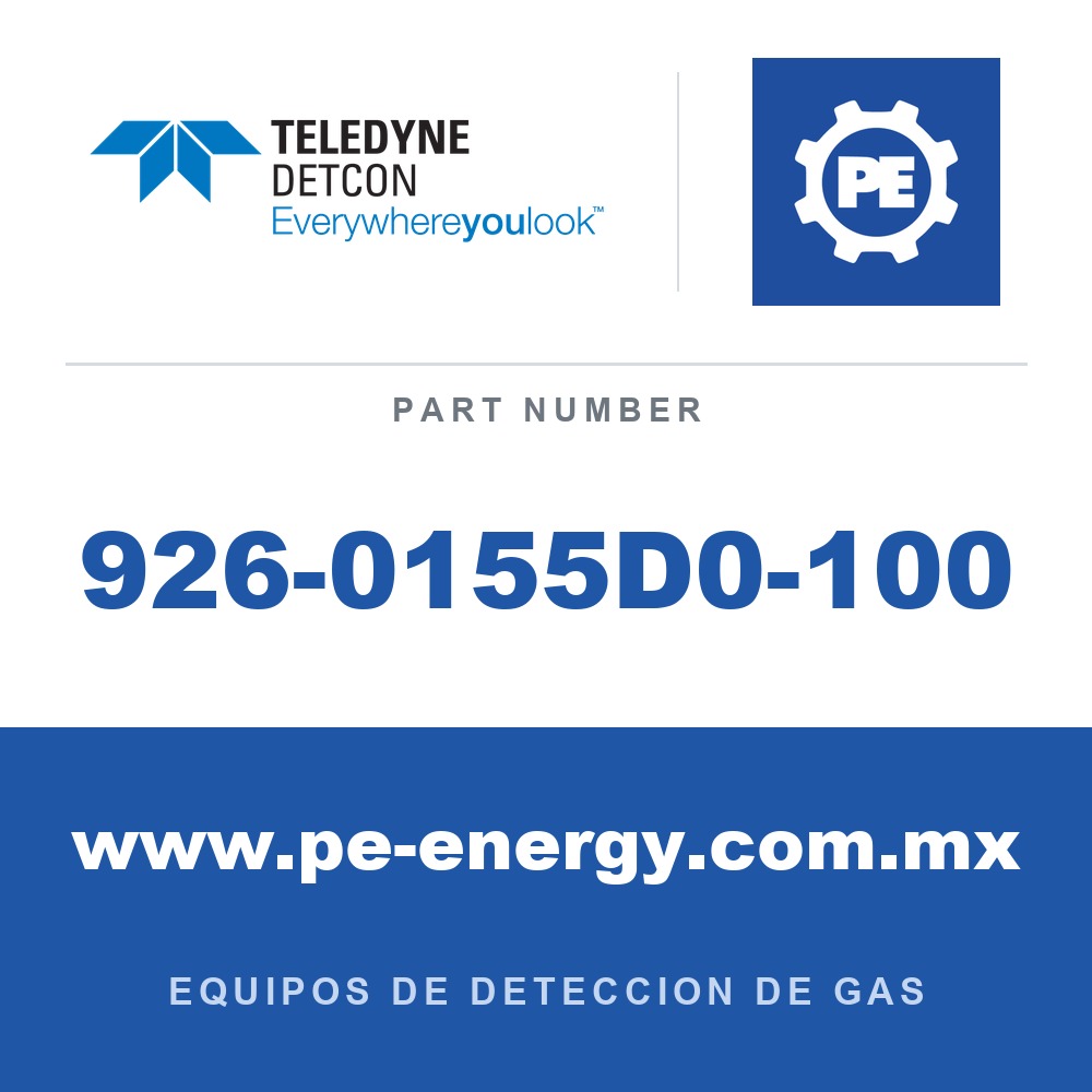 Detcon 926-0155D0-100 - Teledyne Detcon 926-0155D0-100 Módulo de control de transmisor enchufable (Modelo TP-624D)