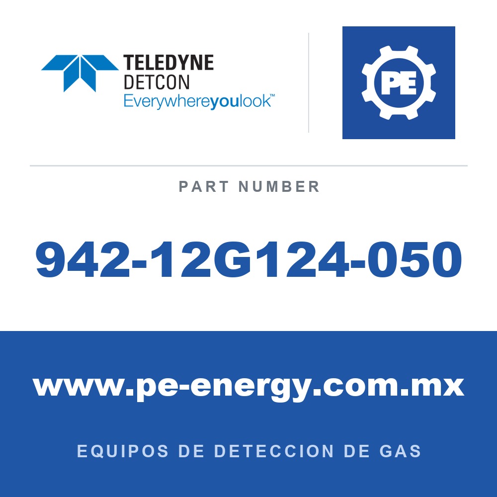 Detcon 942-12G124-050 - Teledyne Detcon 942-12G124-050 C2H2, Acetileno 1