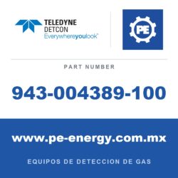 Detcon 943-004389-100 - Teledyne Detcon 943-004389-100 Montaje en tubería de 2" con parasol para sensor CXT Baterías recargables/tipo D