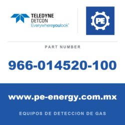 Detcon 966-014520-100 - Teledyne Detcon 966-014520-100 Conjunto de sensor de H2S MOS de estado sólido TP-624D en condulet de aluminio