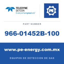 Detcon 966-01452B-100 - Teledyne Detcon 966-01452B-100 Conjunto de sensor de H2S MOS de estado sólido TP-624D-316SS en condulet de acero inoxidable 316SS