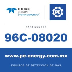 Detcon 96C-08020 - Teledyne Detcon 96C-08020 Sensor de Bromuro de Hidrógeno, modelo CXT-DM-Hbr, 0-30 ppm