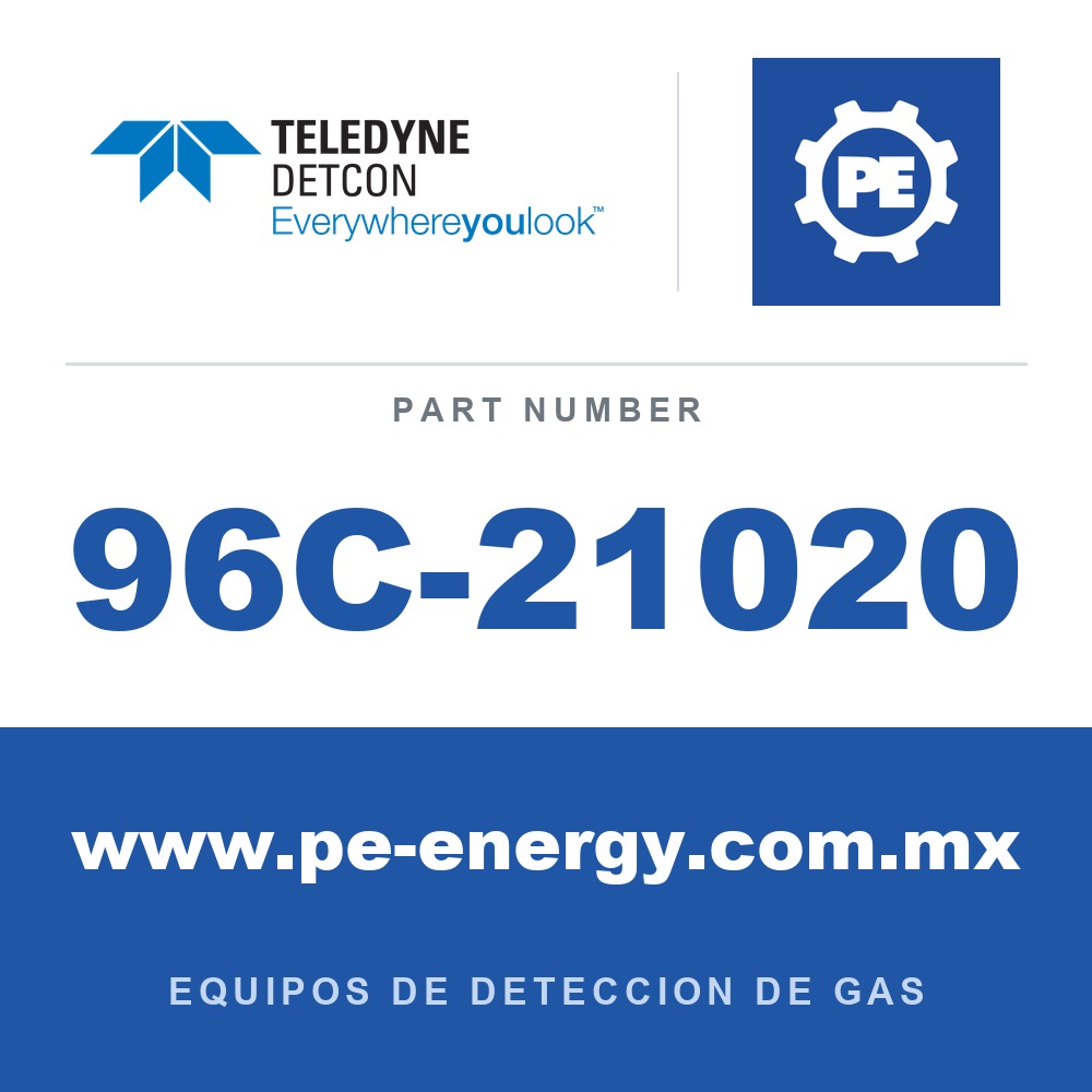 Detcon 96C-21020 - Teledyne Detcon 96C-21020 Conjunto de sensor de Diborano, modelo CXT-DM-B2H6, 0-5 ppm