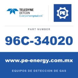Detcon 96C-34020 - Teledyne Detcon 96C-34020 Ensamblaje de sensor SmartWireless modelo CXT-DM-O2, 0-25% volumen de deficiencia de oxígeno (número de parte completo de pedido 96C-34