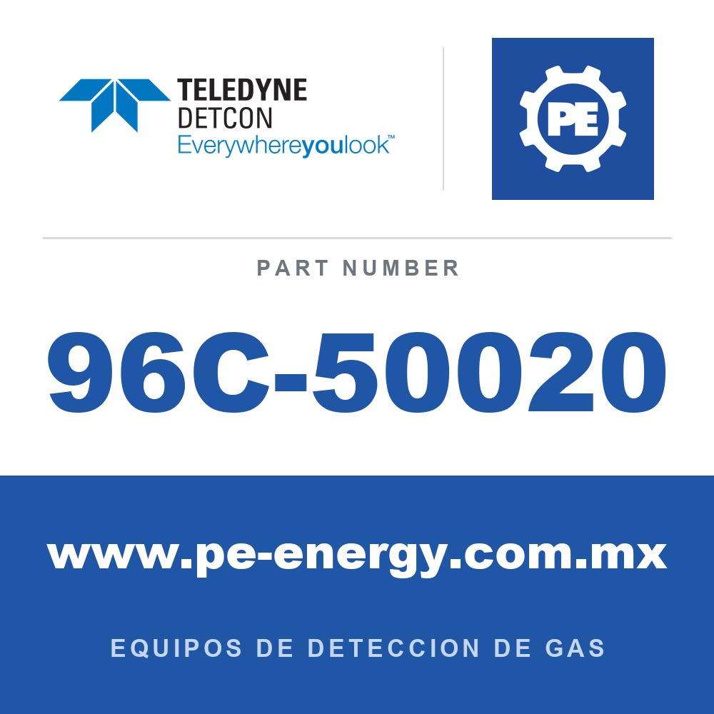 Detcon 96C-50020 - Teledyne Detcon 96C-50020 Ensamblaje de sensor de amoníaco NH3 modelo CXT-DM-NH3, 0-100 ppm
