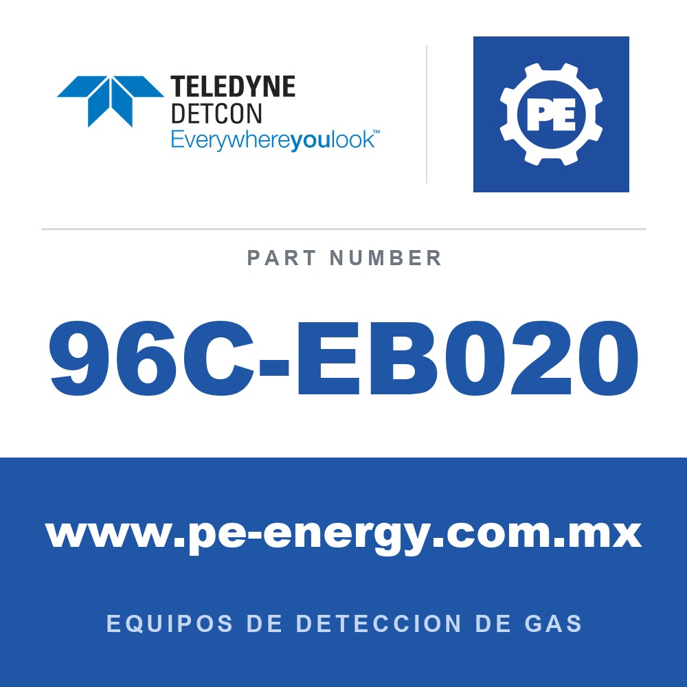 Detcon 96C-EB020 - Teledyne Detcon 96C-EB020 Ensamblaje de sensor de gas tóxico SmartWireless Model CXT-DM, 0-100 ppm Butadieno (C4H6)