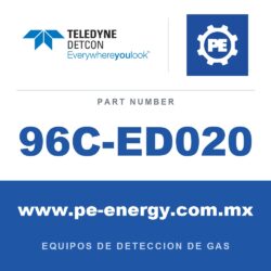 Detcon 96C-ED020 - Teledyne Detcon 96C-ED020 Ensamblaje de sensor de gas tóxico SmartWireless Model CXT-DM, 0-100 ppm Etileno (C2H4) (número de parte de pedido completo 96C-ED020D-