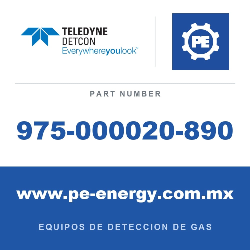Detcon 975-000020-890 - Teledyne Detcon 975-000020-890 Kit de montaje en ducto para sensor LEL