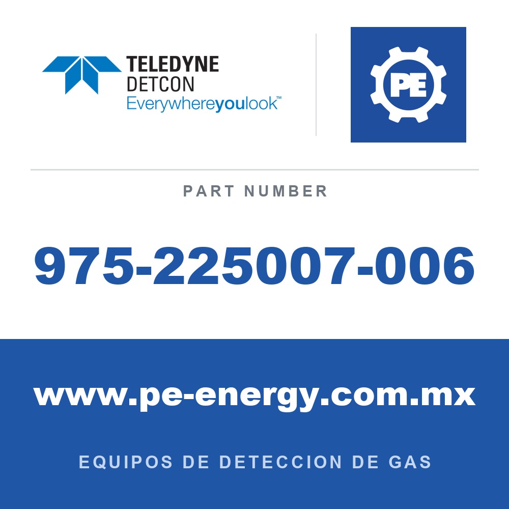 Detcon 975-225007-006 - Teledyne Detcon 975-225007-006 Caja de conexiones para separación de sensor remoto, aluminio, regleta de terminales de 6 hilos
