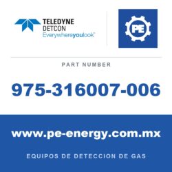 Detcon 975-316007-006 - Teledyne Detcon 975-316007-006 Caja de conexiones para separación de sensor remoto, acero inoxidable 316, regleta de terminales de 6 hilos