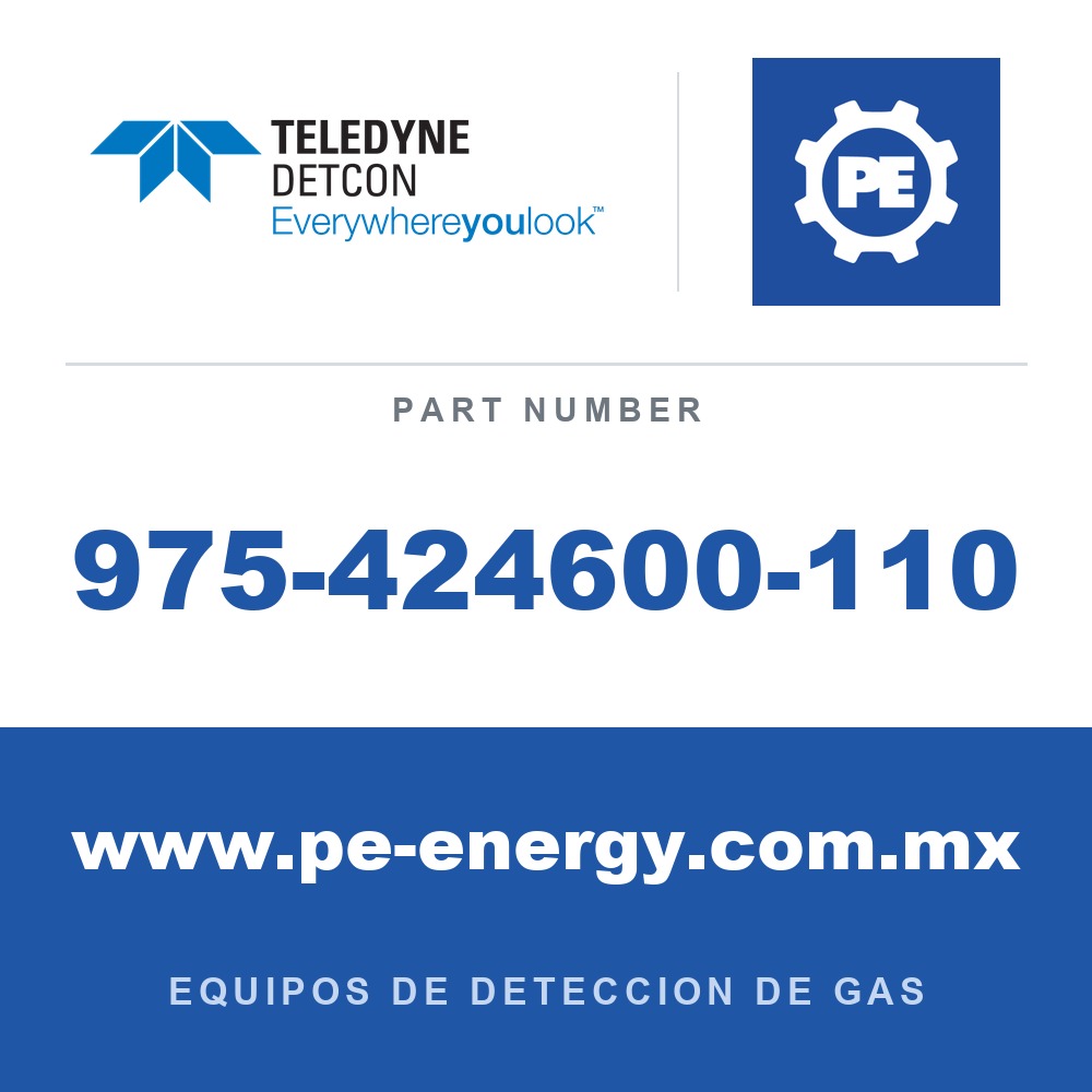 Detcon 975-424600-110 - Teledyne Detcon 975-424600-110 Fuente de alimentación de batería de 24 VDC 25 amperios hora, resistente a la intemperie NEMA 4X con cargador de línea