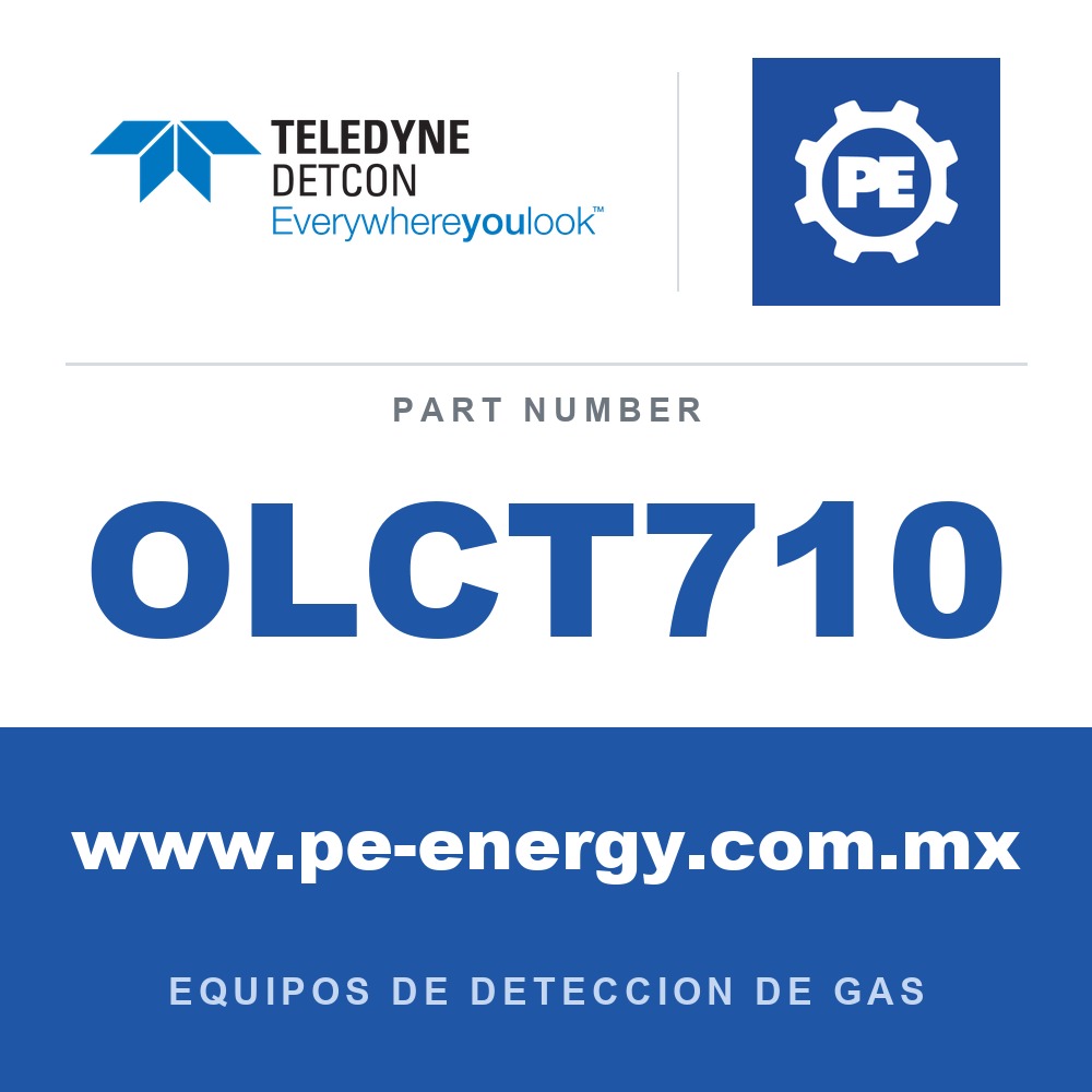 Detcon OLCT710 - Teledyne Detcon OLCT710 Transmisor de detección de gas fijo inteligente OLCT 710, misma plataforma de detección que el OLCT 700 con caja de conexiones integrada y