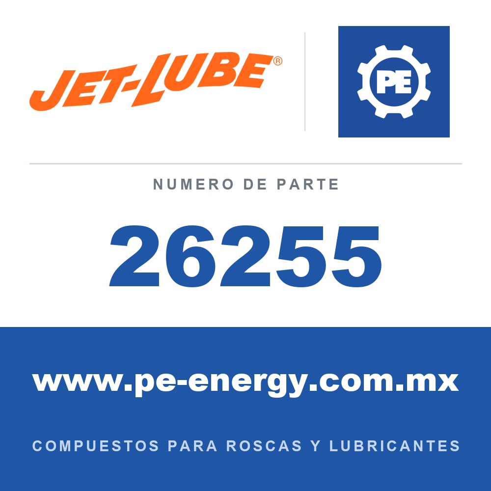 Jet-Lube 26255 - 26255 - Jet-Lube Moly Petrolatum envase con brocha en tapa de 1/4 lb