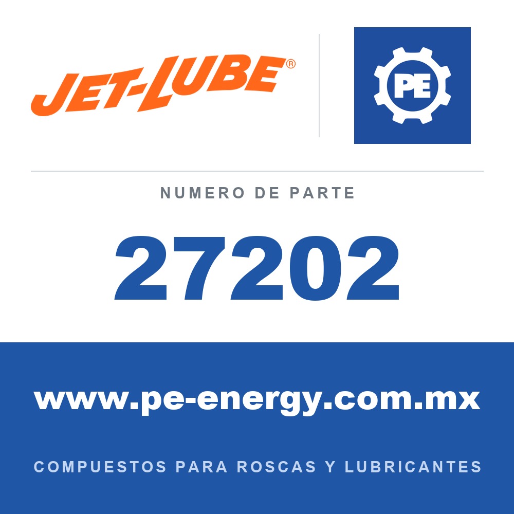 Jet-Lube 27202 - 27202 - Jet-Lube Graphite Petrolatum 1/2 lb con tapa de brocha