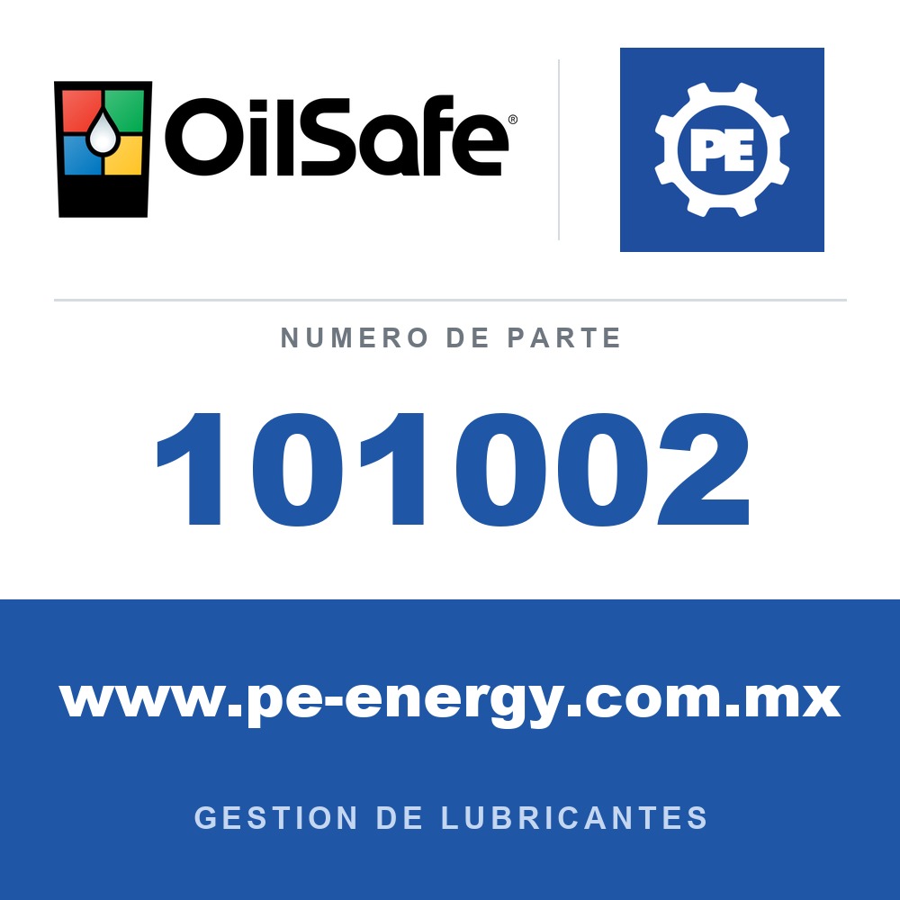 OilSafe 101002 - OilSafe - Tambor de 2 litros/cuarto de galón estadounidense