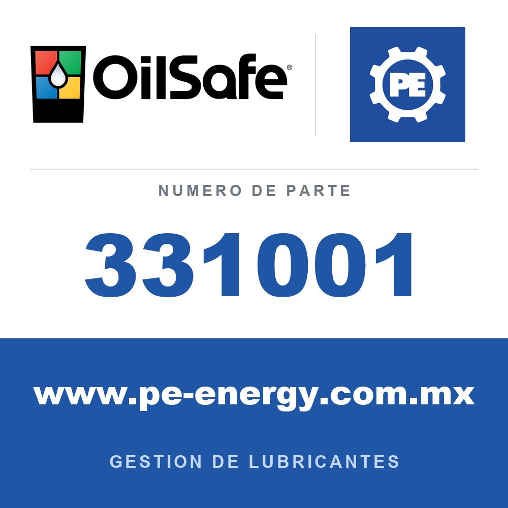 OilSafe 331001 - OilSafe Manguera de conexión de grasa 18" - W.P. 3,500PSI