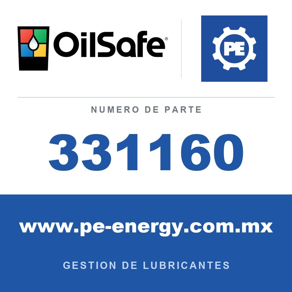 OilSafe 331160 - Portapistola de grasa estándar OilSafe