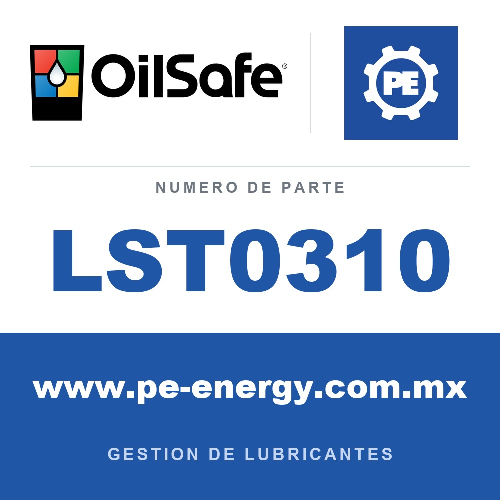 OilSafe LST0310 - Sistema de almacenamiento de lubricación de montaje en pared Lustor OilSafe (sin depósito)