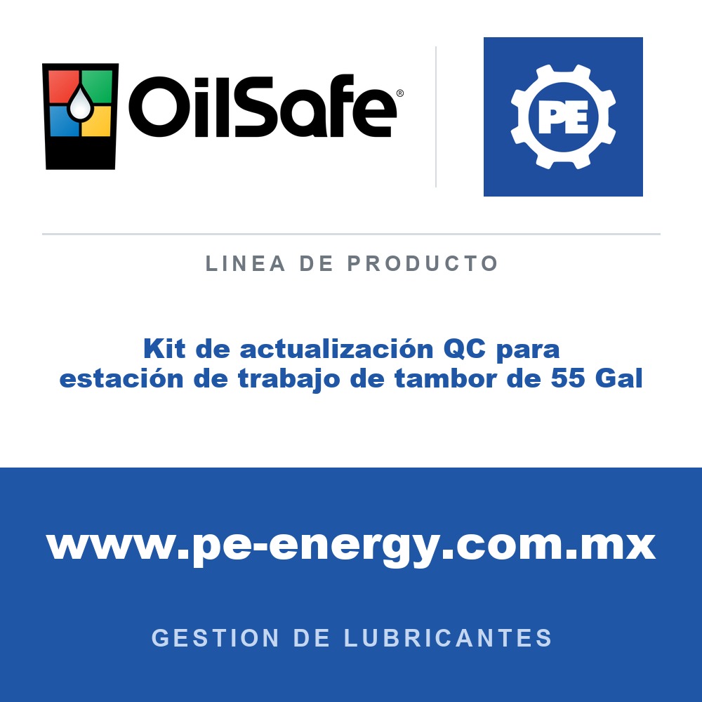OilSafe Kit de actualización QC para estación de trabajo de tambor de 55 Gal - OilSafe Kit de actualización QC para estación de trabajo de tambor de 55 Gal