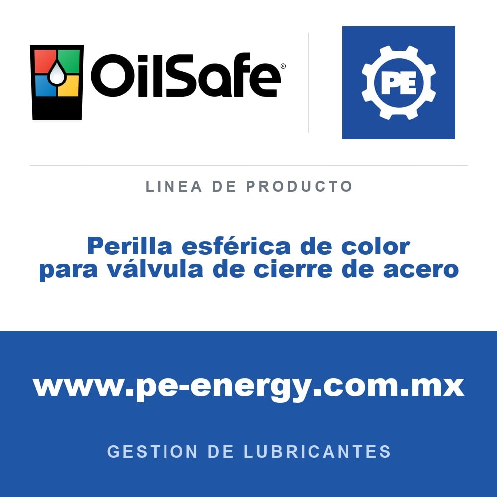 OilSafe Perilla esférica de color para válvula de cierre de acero - OilSafe Perilla esférica de color para válvula de cierre de acero